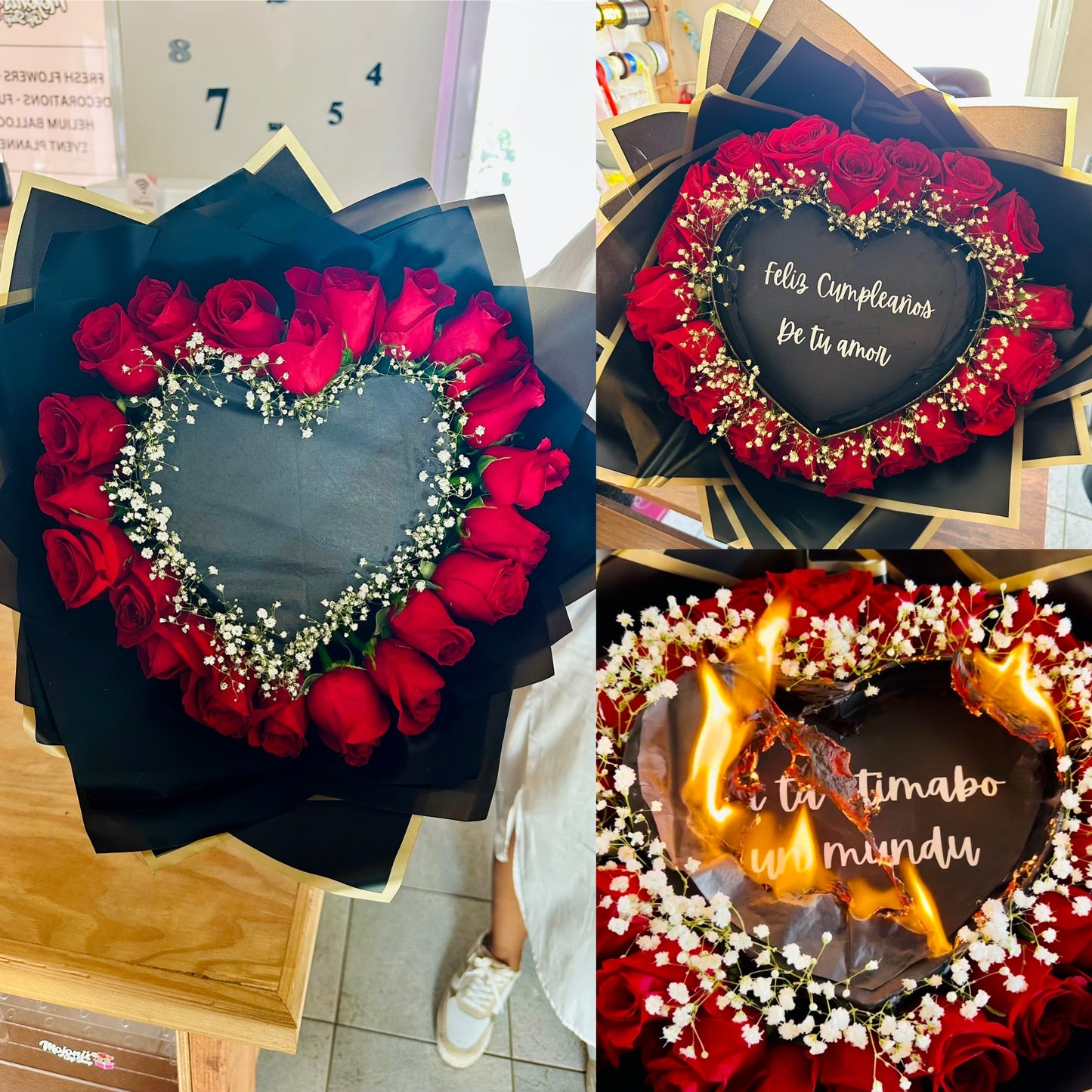 Burning Bouquet - Black