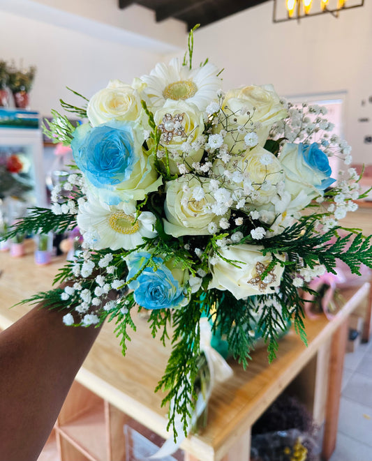 A touch of blue