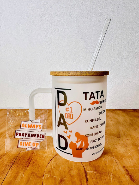 TATA Glass & Keychain Set