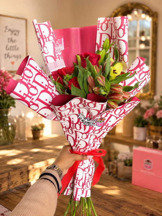 Mrs. Dior Bouquet - Red